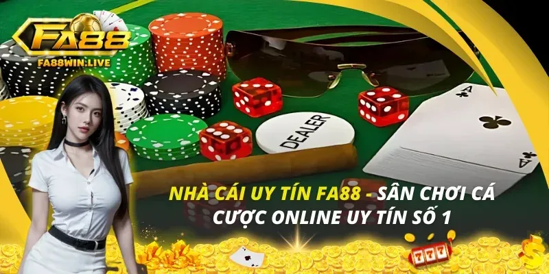 Các biểu tượng tiền vàng và chip casino tượng trưng cho khuyến mãi 88kbet